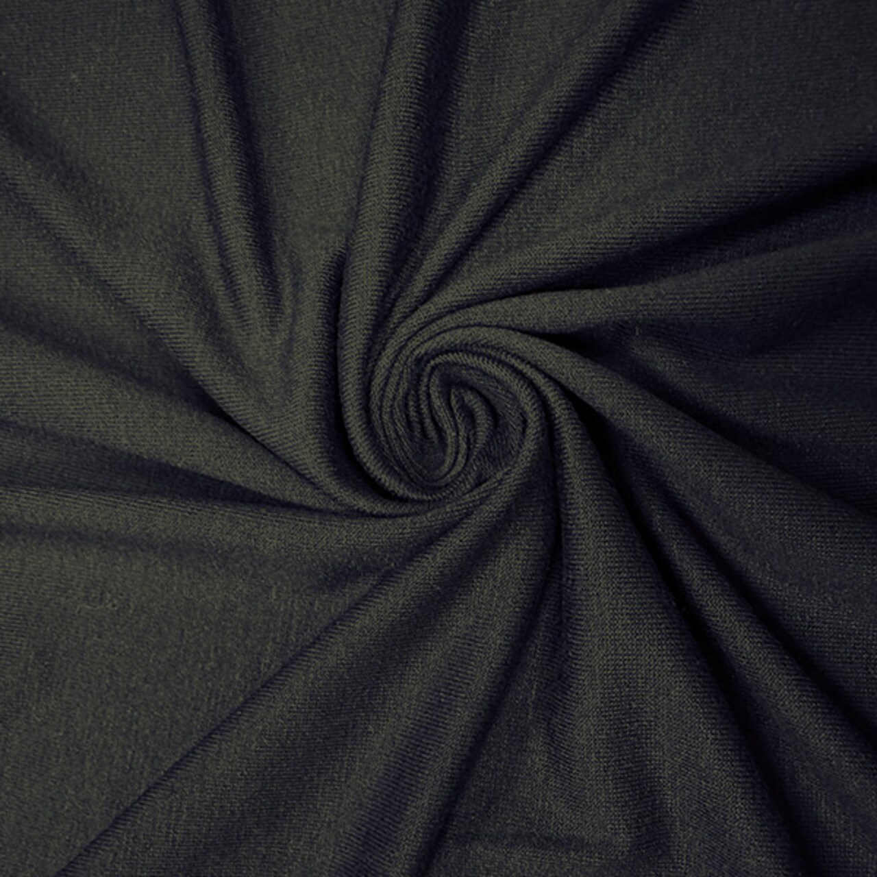 Dark Navy Blue Solid Rayon Spandex Jersey Knit Fabric By the Yard